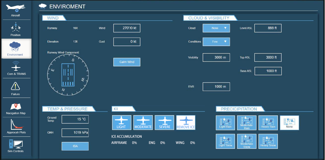 CnTech CNFSimulator.A32 physical cockpit IPT Concise IOS interface